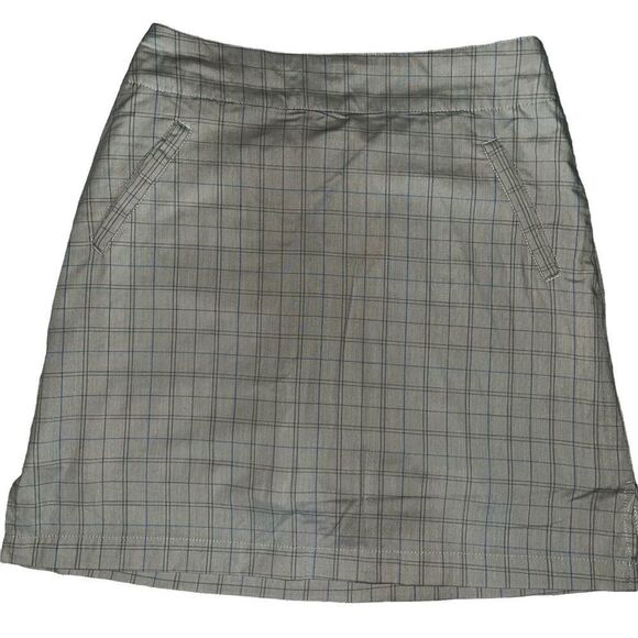 Line Up light gray checked golf skort 6 - Picture 2 of 8